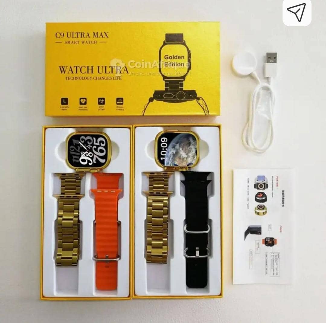 C9 Ultra Max Smart Watch – Golden Edition