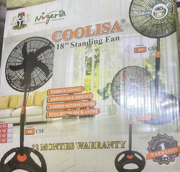 coolisa 18 inches standing fan