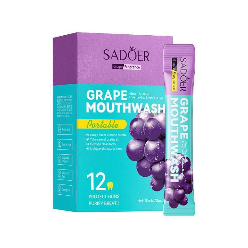 Grape mouth wash