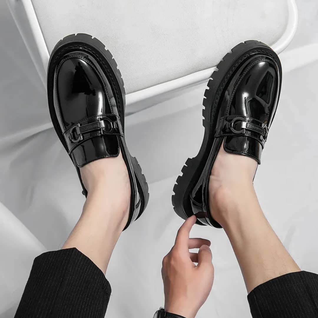 Leather Slip-on Loafers Shoes