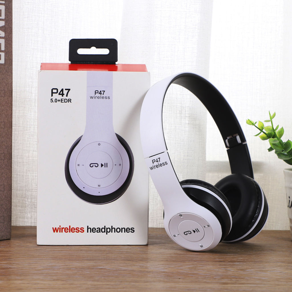 P47 Headphones Foldable Sports Wireless Gaming Bluetooth Earphones