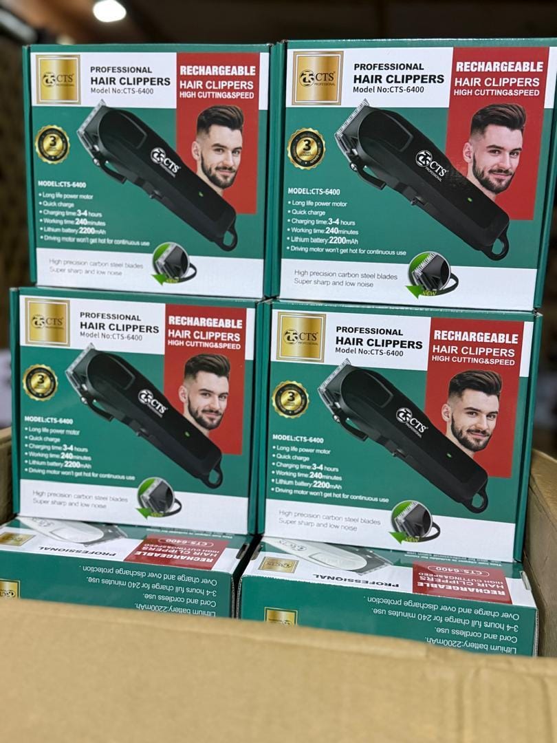 Professional Rechargeable Hair Clippers (Model: CTS-6400