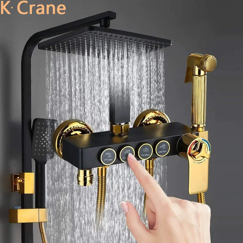 Shower Set Home Bathroom Toilet Shower Hot Water Faucet Shower Bath Pressurized Foreign